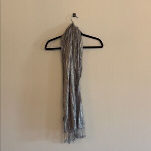 Silver Metallic Scarf